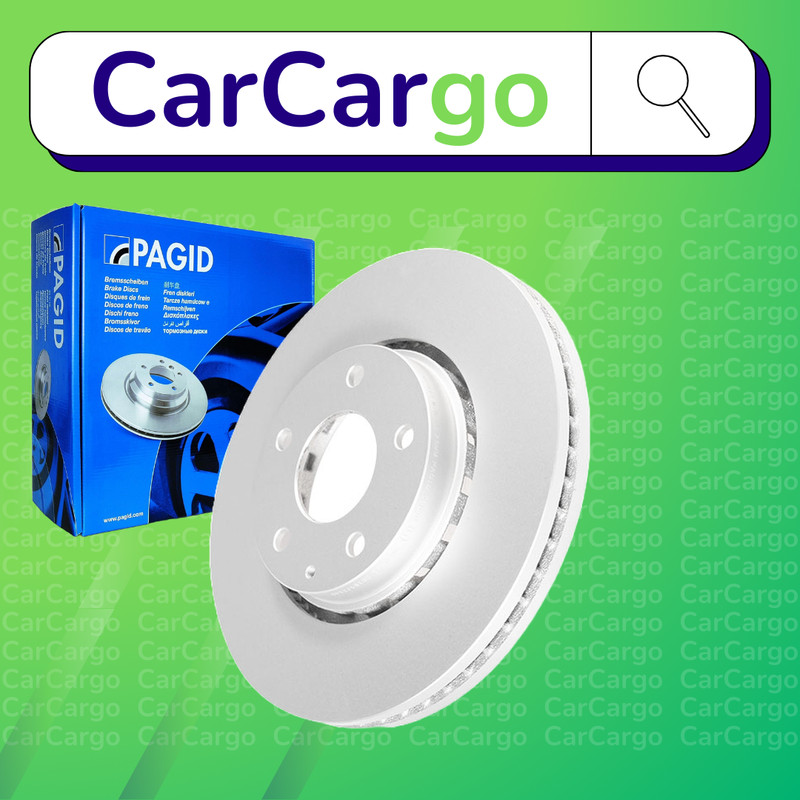 Pagid Vented Front Brake Discs Pair Mazda CX-5 2.0 SKYACTIV-G 2018-2024 297 mm