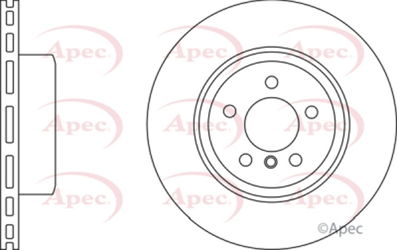 Fits BMW 5 Series 2003-2010 6 Series 2004-2010 Ruva Front Brake Disc #1 gallery