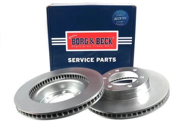 Borg & Beck BBD5375 Front Brake Discs Pair 319mm Vented Fits Toyota Hilux