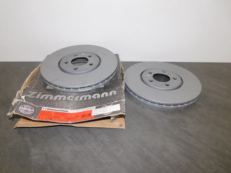 Volkswagen Jetta 96-99 Zimmermann Coat-Z Front Brake Rotors 600.3202.20