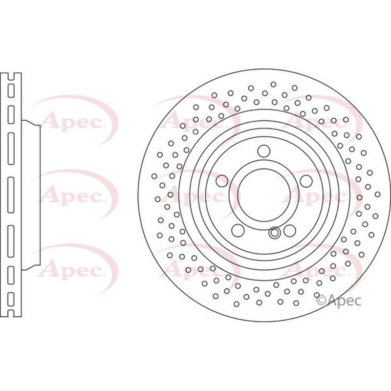 Apec Rear Brake Disc DSK3344 – OE High Quality Precision Engineered Part