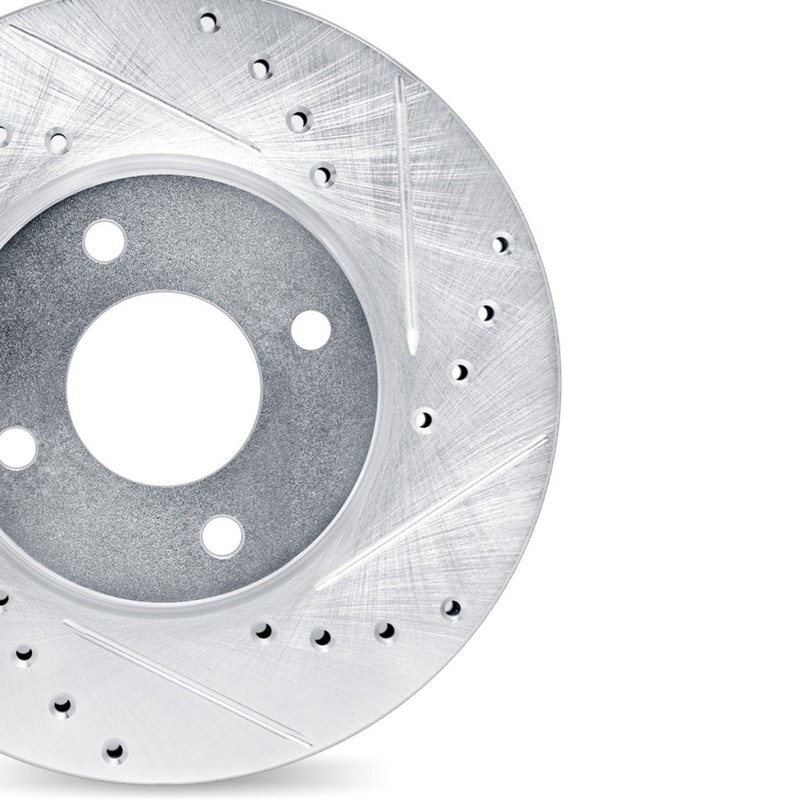 For Mitsubishi Lancer 2002-2007 Rotor Set | Black | Drilled And Slotted gallery