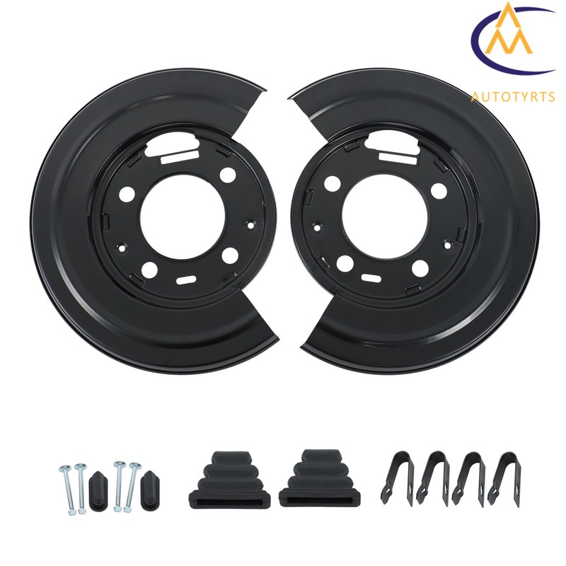 For Ford F-350 F-450 6.7L V8 Pair Rear Brake Dust Shield Backing Plates 924-212