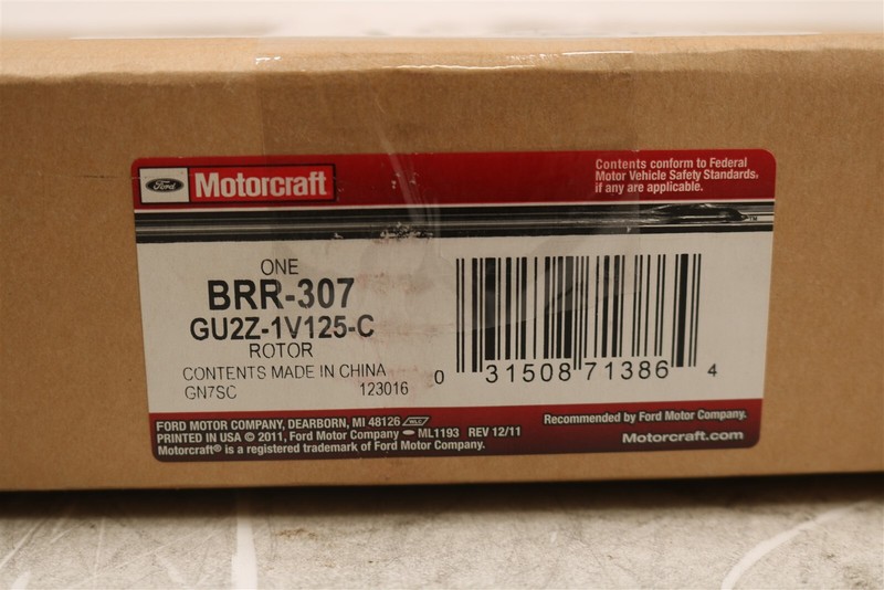 NEW Motorcraft Disc Brake Rotor Front BRR-307 Ford Fiesta 2014-2019 gallery