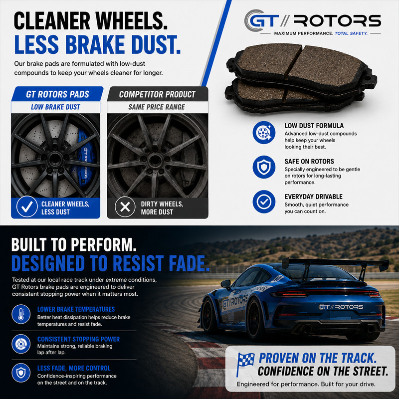 Front Brake Rotors & Ceramic Pads for Toyota Tacoma 2005-2015 4Runner FJ Cruiser gallery