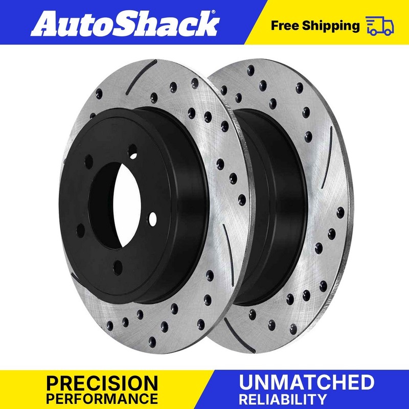 Rear Coated Disc Brake Rotors Set forÂ Dodge Grand Caravan Journey 3.6L V6