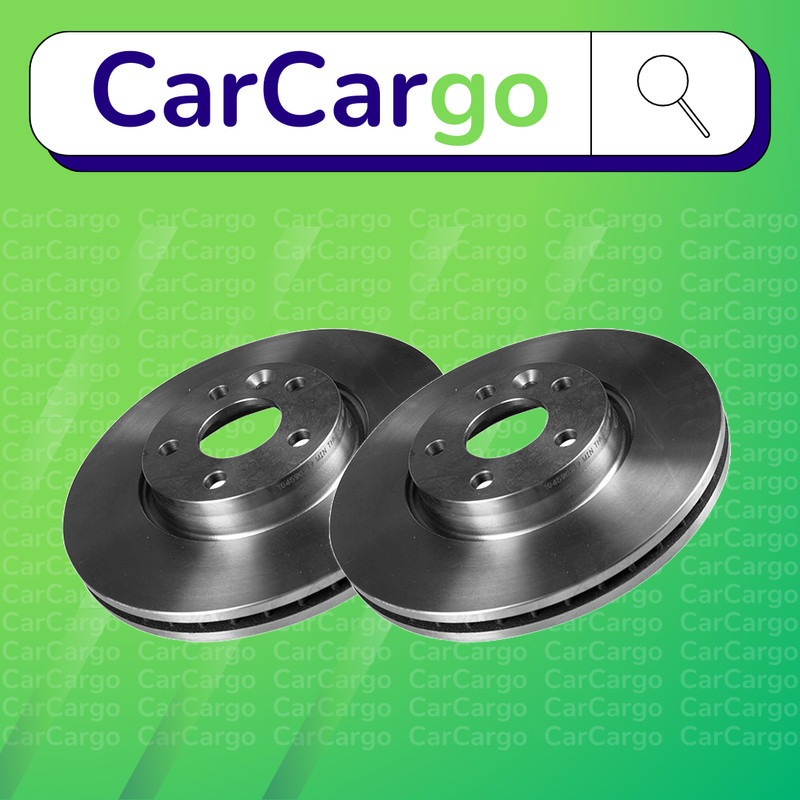 Premium Vented Front Brake Discs Pair Volvo V70 1.6 D 2009-2011 300 mm