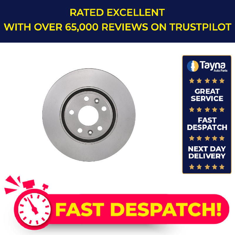 2x Brake Discs Pair Vented fits RENAULT LAGUNA Front 2.0 3.5 2.0D 3.0D 07 to 15