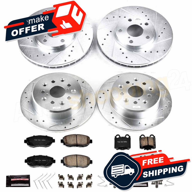Power Stop K1079 1-Click Z23 Evolution Sport Brake Kit for 02-10 Lexus SC430 gallery