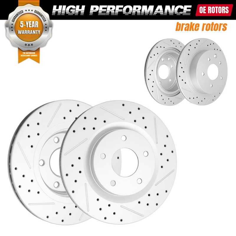 4PCS Front And Rear Disc Brake Rotors For 2008 – 2017 Nissan Rogue