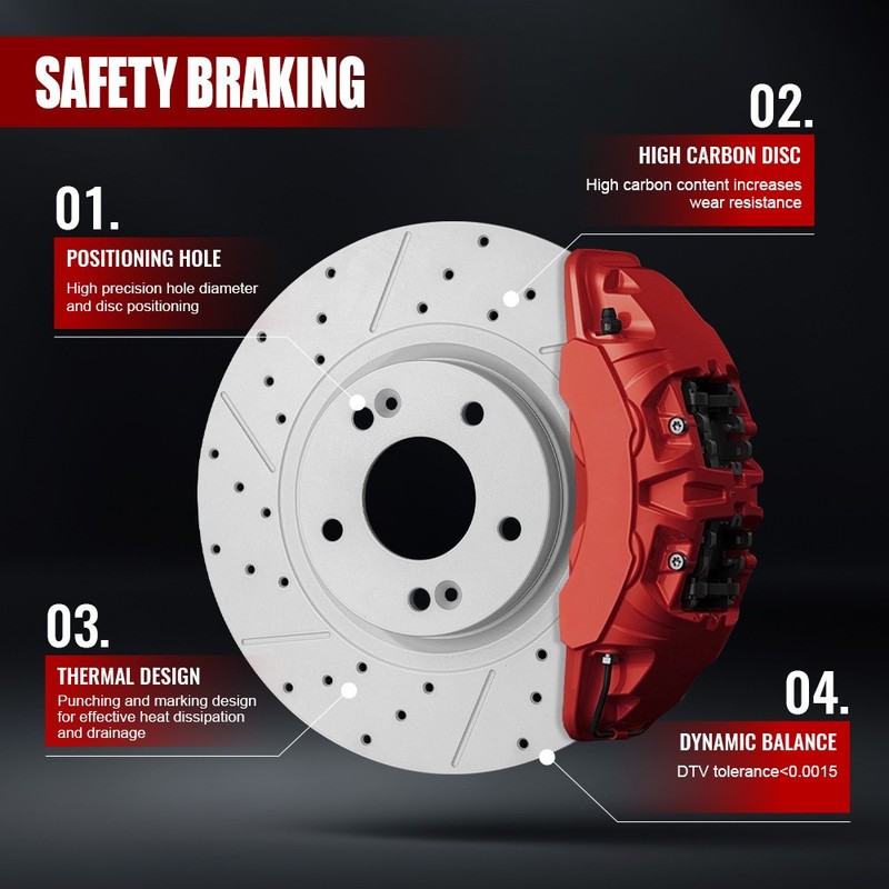 Rear Brake Rotors & Ceramic Pads for 2017-2023 Chevrolet Bolt EUV EV Cruze Volt gallery