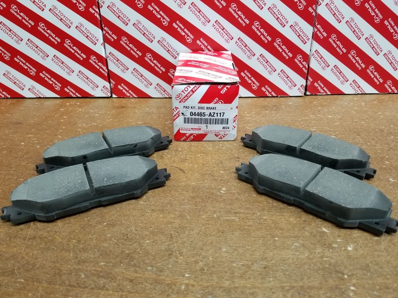 Rav4 2006-13 Front Genuine Toyota OEM Ceramic Brake Pads w/o Shims 04465-AZ217 gallery