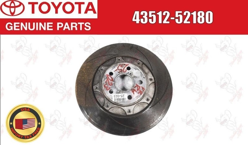 Toyota OEM Front Passenger Brake Rotor 43512-52180 for Gr Corolla
