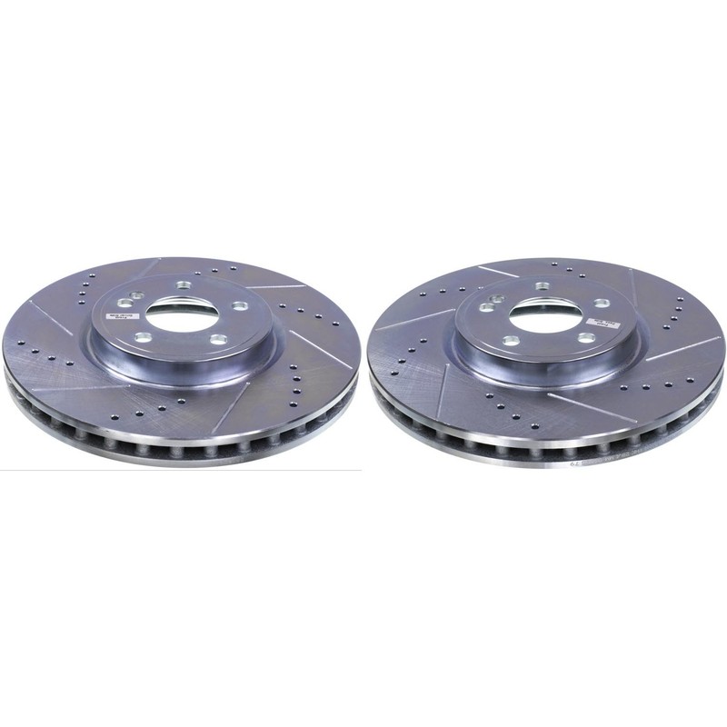 PowerStop Evolution Performance Drilled, Slotted & Plated Brake Rotor Pair
