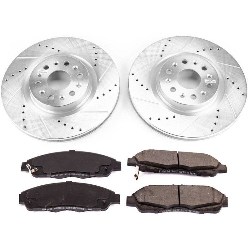 Powerstop Evolution Front 2 Wheel 345mm Discs & Pads Kit for Enclave XT5 XT6 gallery
