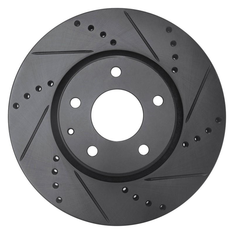 For Mazda 6 20-21 DFC Premium Drilled & Slotted Front Passenger Side Brake Rotor