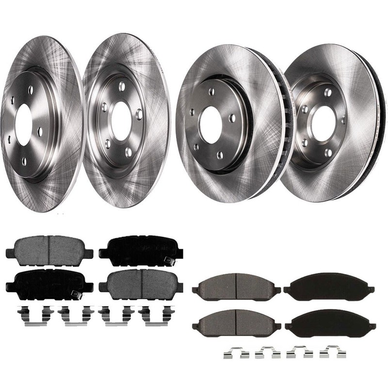 For Chevrolet Impala Brake Rotors and Brake Pads Front Rear Disc Rotors 5 Lugs gallery