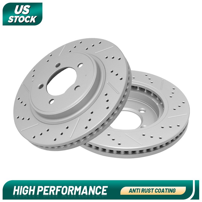2PCS Front Disc Brake Rotors Pair For 2006-09 2010 Mercury Mountaineer Explorer