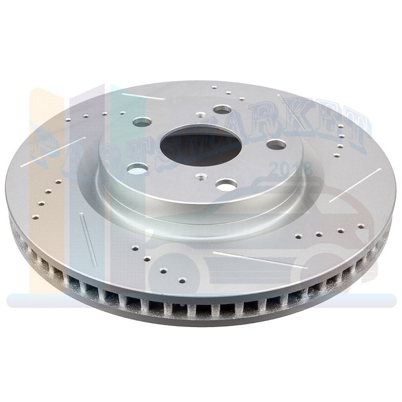 Front & Rear Brake Discs Rotors Ceramic Pads Fits Lexus ES300h ES350 Drill Slot gallery