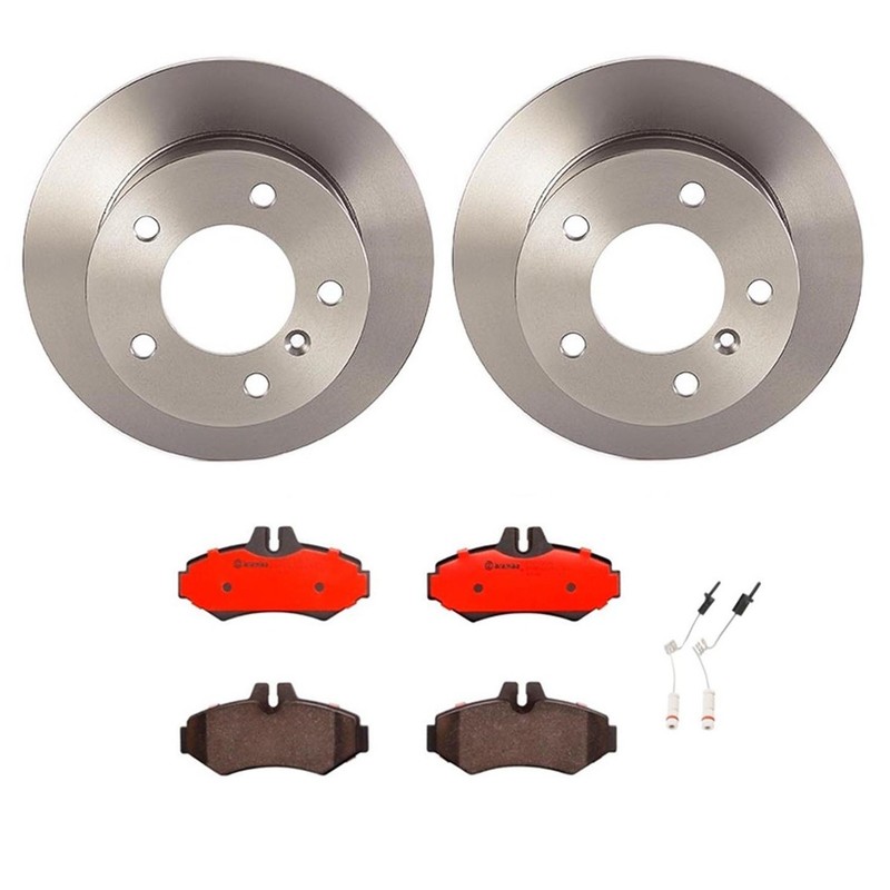 Brembo Rear Brake Kit Ceramic Pads Disc Rotors For Mercedes W463 G500 G55 AMG