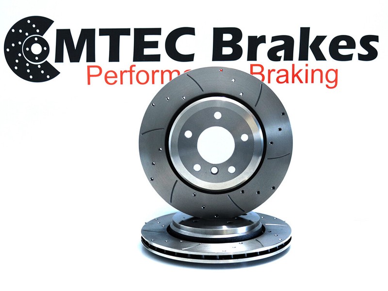 Volvo S60 V70 2.5R 03-07 Front Rear Mtec Drilled Grooved Brake gallery