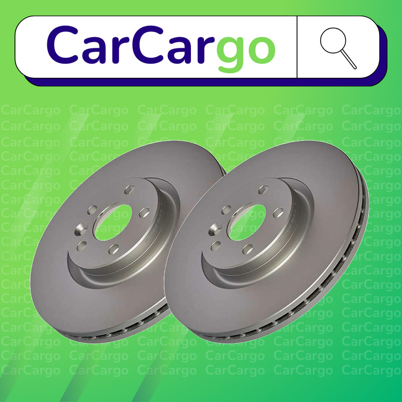 Premium Vented Front Brake Discs Pair For Volvo XC60 T6 2013-2017 324 mm