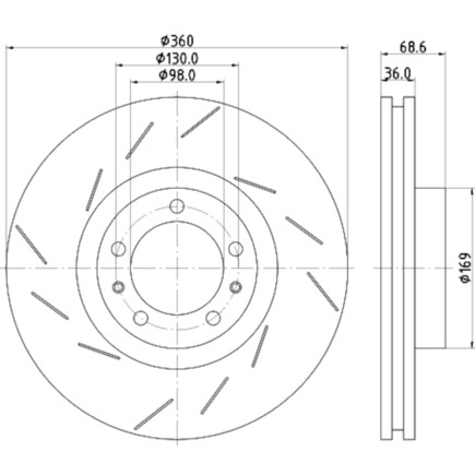 Hella 355133631 Disc Brake Rotor gallery