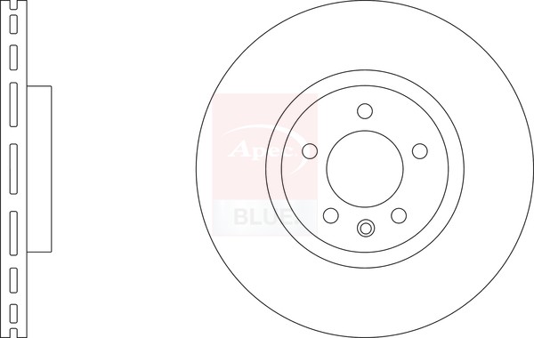 2x Brake Discs Pair Vented Front 320mm SDK6740 Apec Blue Set 1368548 1770767 New gallery