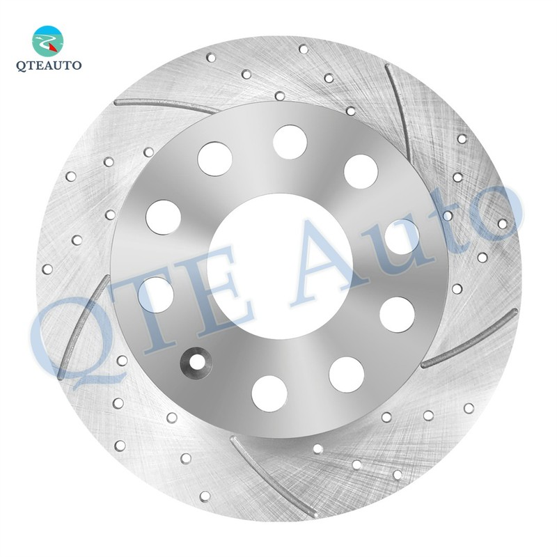 Rear 253mm Drilled Slotted Brake Disc Rotors For 2006-2012 2016 2017 Seat Leon gallery