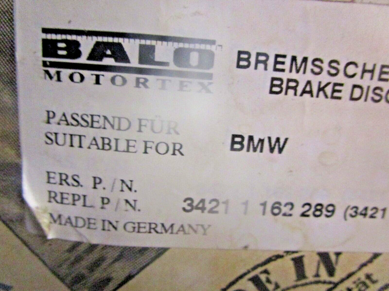 BMW 3I8i 325i 328i E36 Rear Brake Rotor Disc Set 1992-1999 #34211162289 gallery