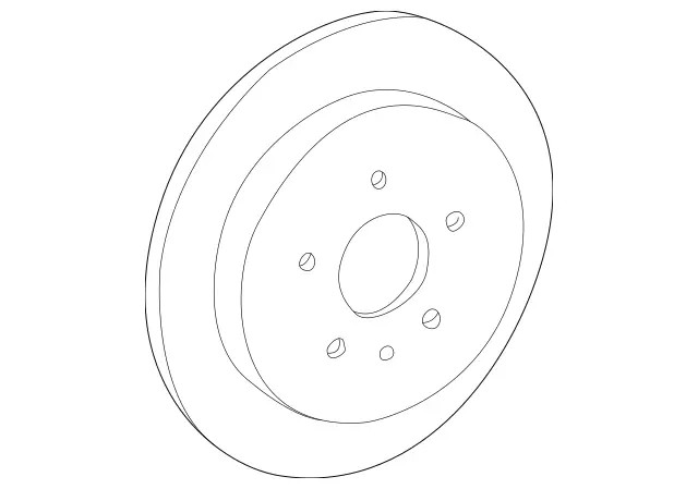 Genuine Mercedes-Benz Disc Brake Rotor 163-423-01-12