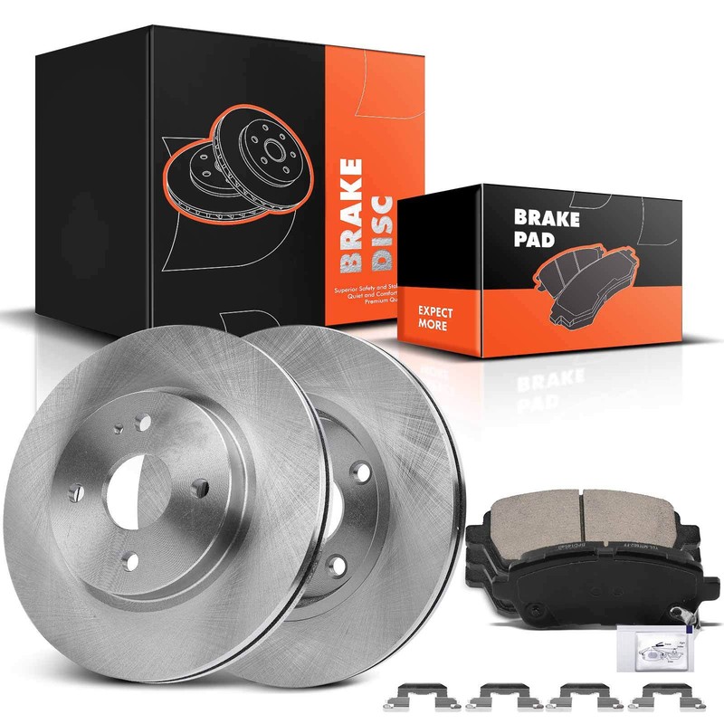 New Disc Brake Rotors + Brake Pads for Mazda 2 2011 2012 2013 2014 Front LH & RH