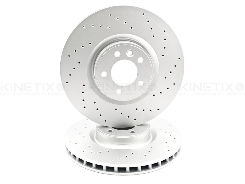 FOR RANGE ROVER SDV6 SDV8 VOGUE DRILLED FRONT BRAKE DISCS CERAMIC PADS 380mm gallery
