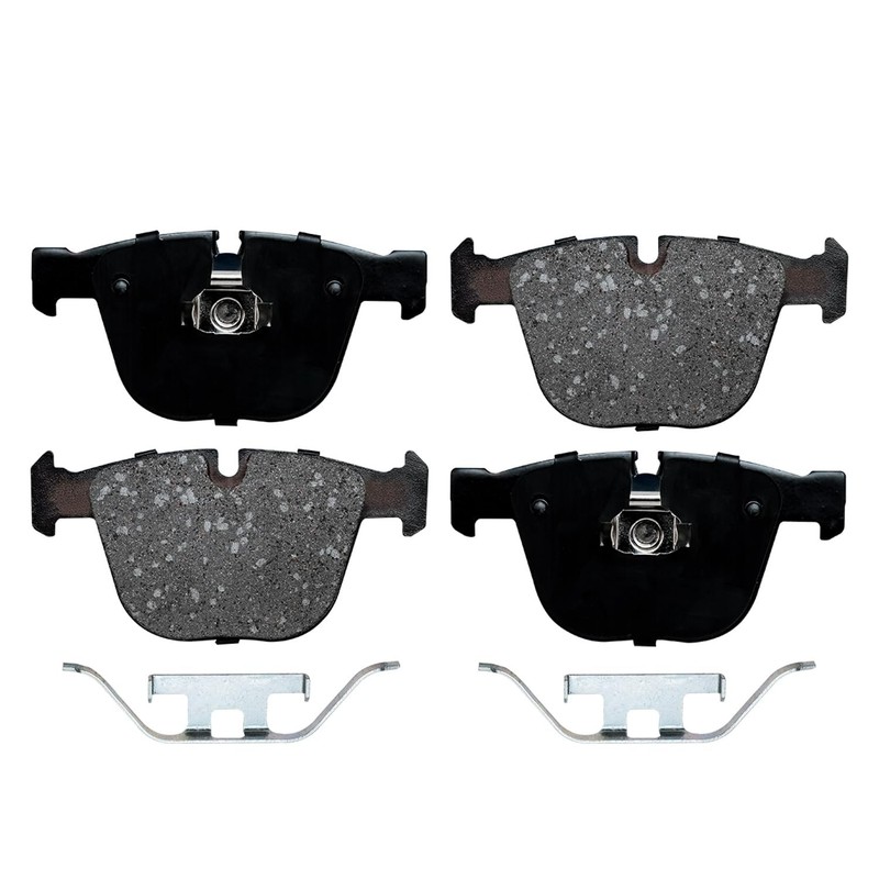 13.58" Rear Drilled Disc Brake Rotors Ceramic Brake Pads for 2007-2018 BMW X5 X6 gallery