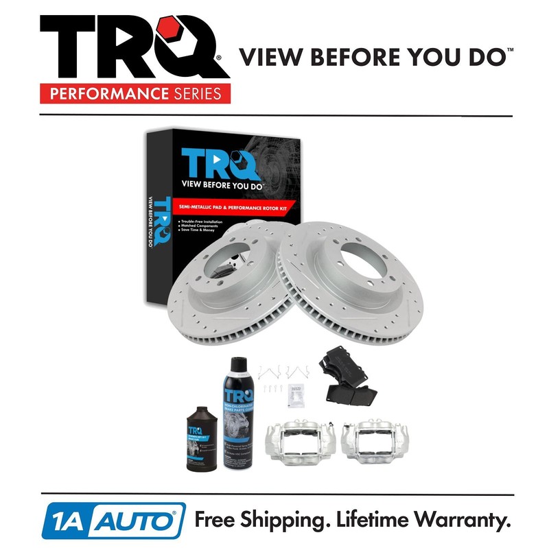 TRQ Performance Front Brake Pad & Rotor Kit For 2010-2015 Lexus 2010-2015 Toyota