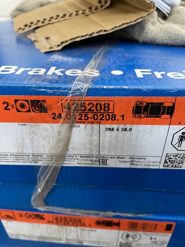 FRONT BRAKE DISCS X2 295mm FITS MAZDA 3 CX-3 B45G33251A ATE 24.0125-0208.1 gallery