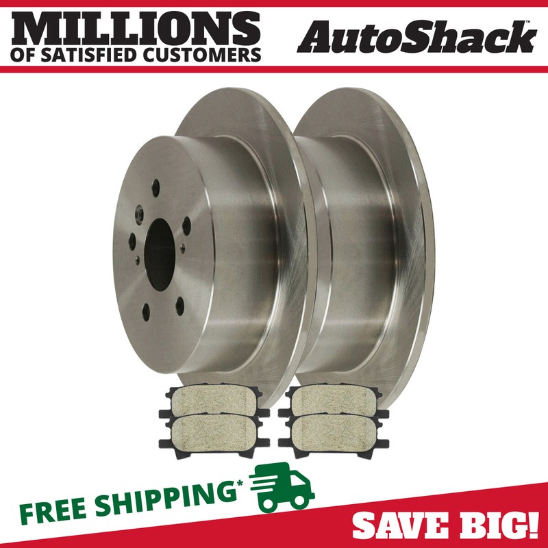 Rear Brake Rotors & Pads for Lexus RX350 RX400h RX330 Toyota Highlander 3.5L V6