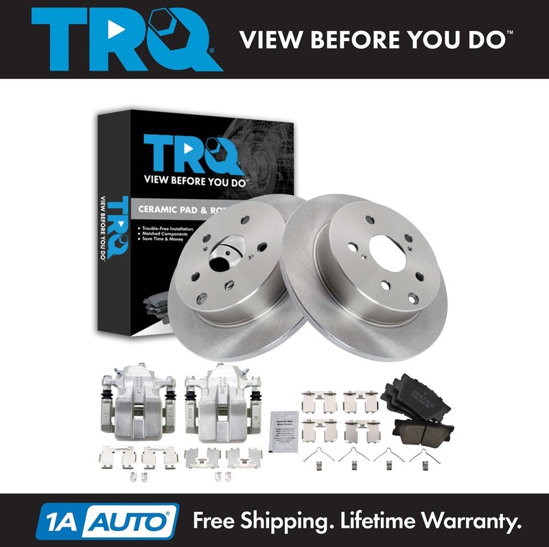 TRQ Brake Pad & Rotor Kit Ceramic Fits 2012-2018 Toyota RAV4