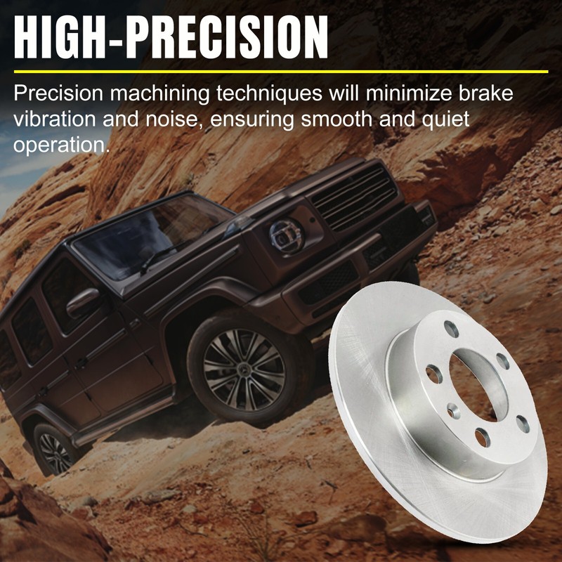 Rear Disc Brake Rotors Solid for 2009 - 2015 Honda Pilot 2010 - 2013 Acura ZDX gallery