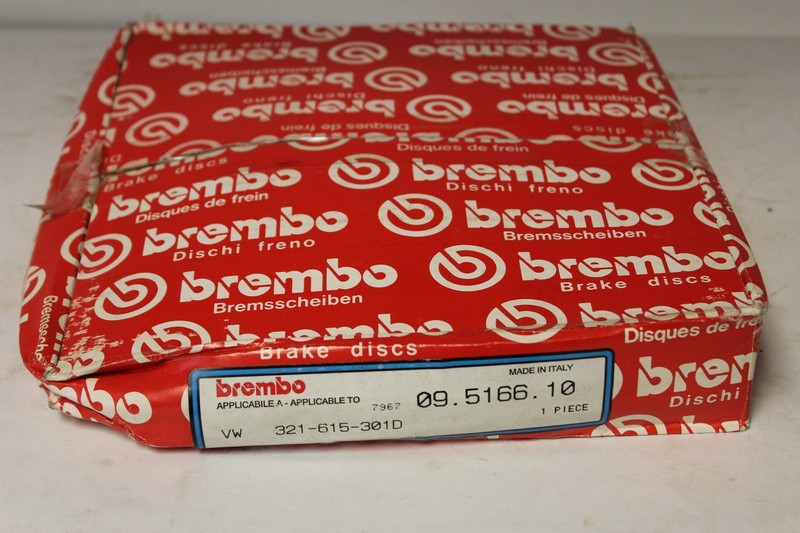 NOS Brembo Single Front Brake Disc Rotor 09.5166.10 1986-2002 Volkswagen (BR15)