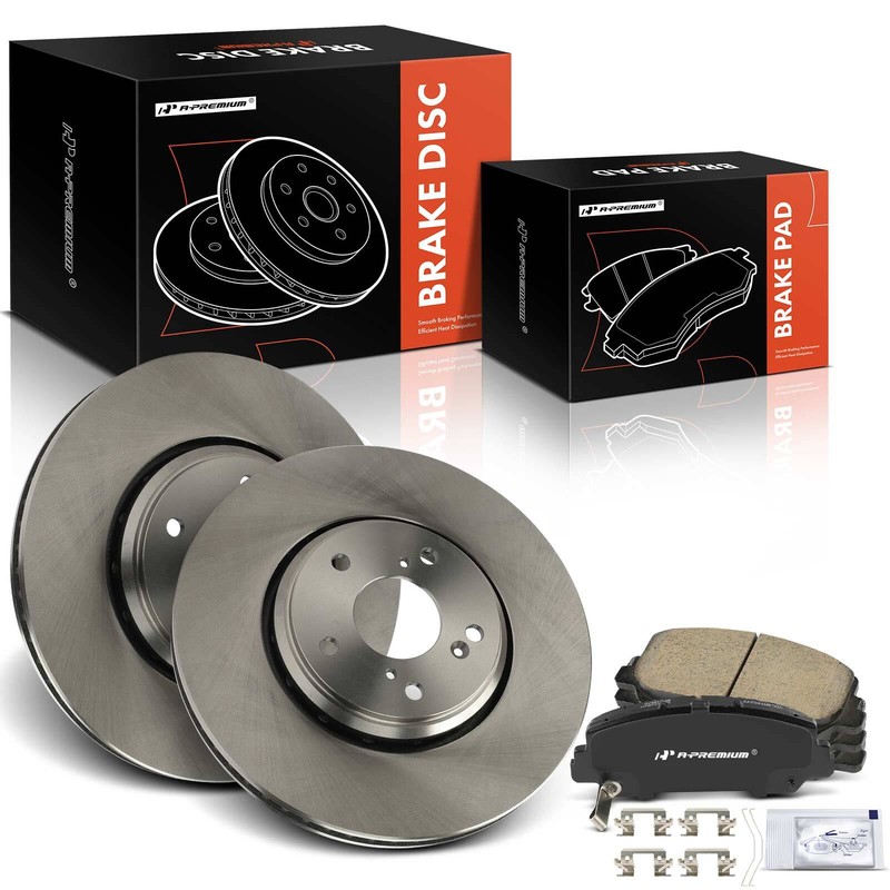 6x Front Disc Brake Rotors & Ceramic Brake Pads for Honda Civic Accord Acura ILX