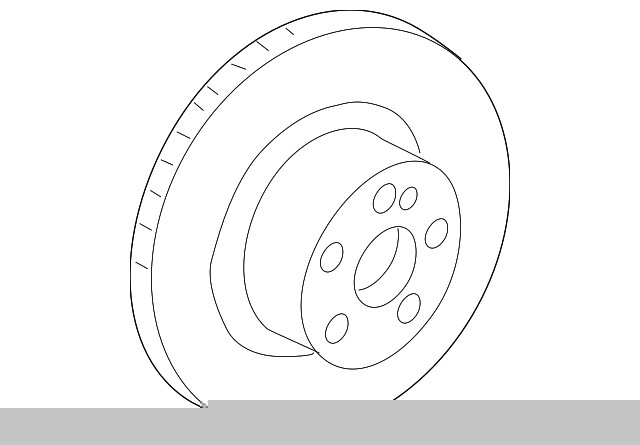 Genuine Mercedes-Benz Disc Brake Rotor Front 000-421-30-12-07