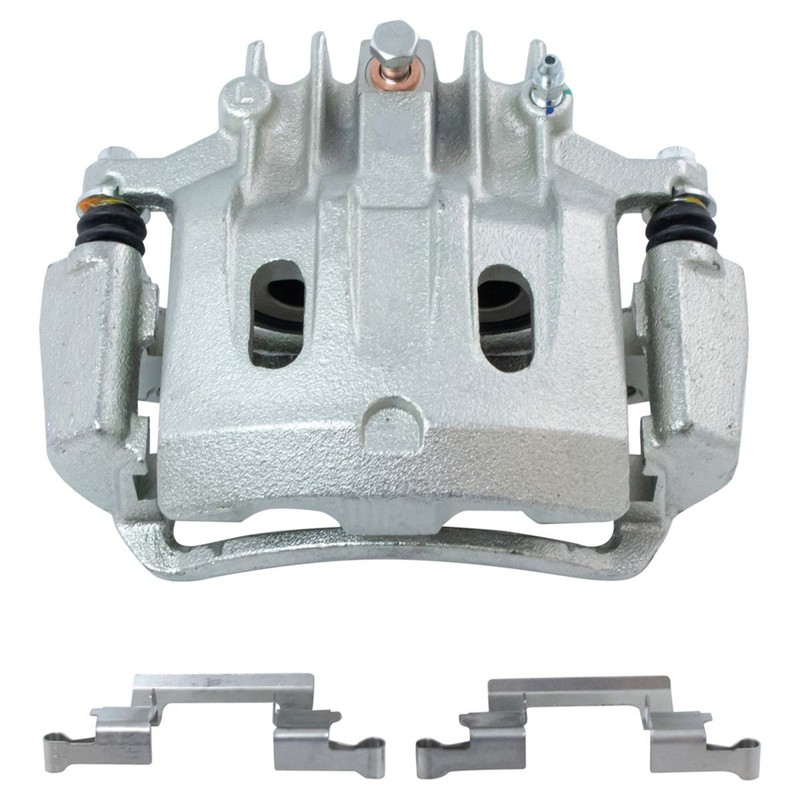TRQ Rear Ceramic Pads Performance Drilled Slotted Zinc Coated Rotors & Calipers gallery