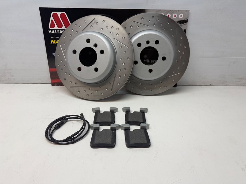 FOR 4 SERIES 420D XDRIVE M SPORT (MK1 (F32) 345MM REAR DISCS 185mm BREMBO PADS