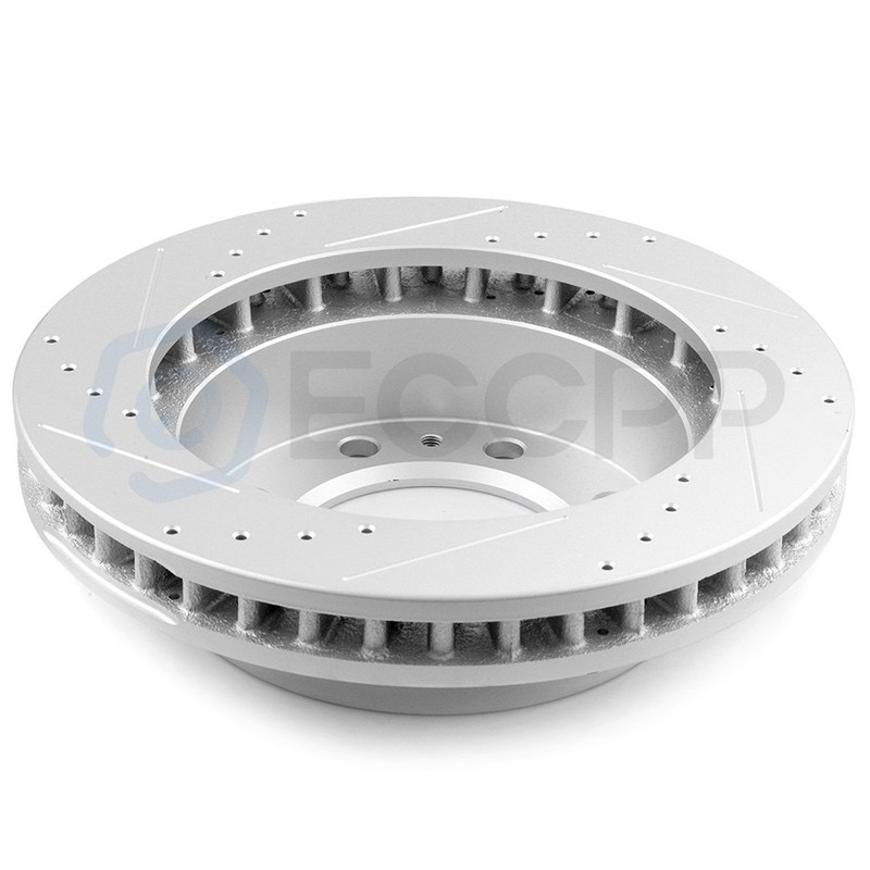 Front Drilled & Slotted Brake Rotors Ceramic Pads For 2003-18 Chevrolet Express gallery