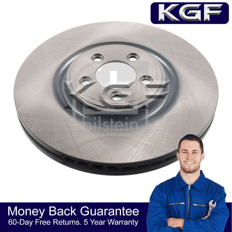 KGF Front 1x Brake Disc Fits Jaguar XF 2008- XJ 2003- F-Type 2012- XK 2006-2014