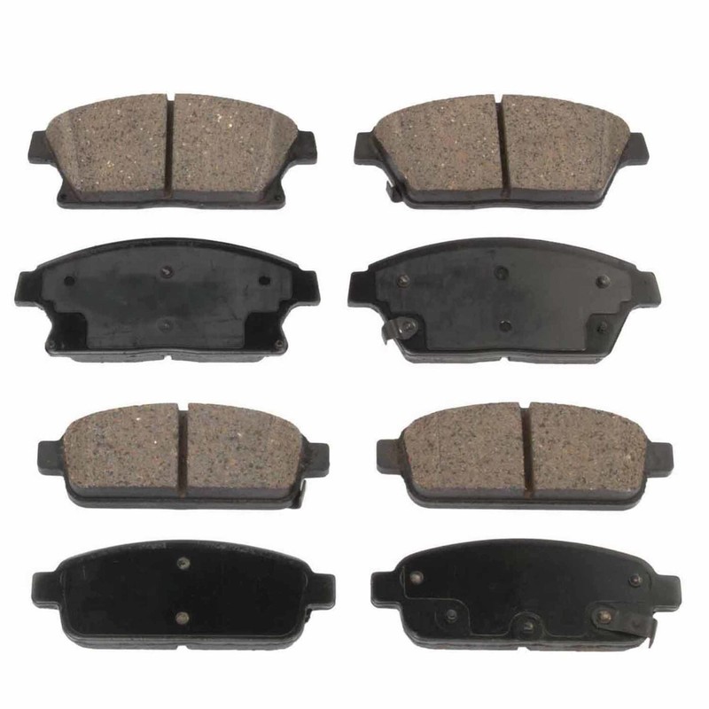 Front and Rear Semi-Metallic Brake Pad Set For 2014-2015 Chevrolet Cruze