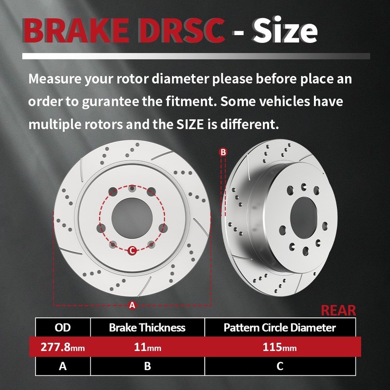 REAR Brake Rotors Pads fit for Chevrolet Impala 06-10 Monte Carlo 06-07 Brakes gallery