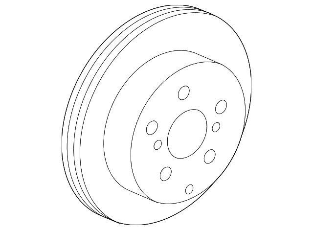 Genuine Lexus Disc Brake Rotor 42431-0E100