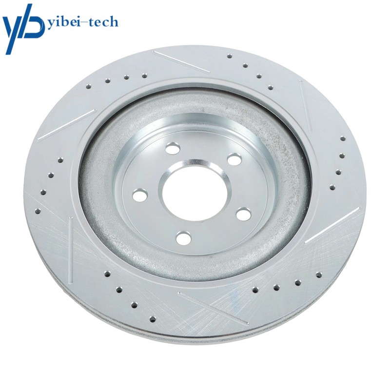 Front & Rear Drilled Brake Rotors & Brake Pad For Jaguar XF S-Type XJ8 326 mm gallery